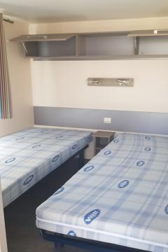 Campsite les Grissotières rental Mobile home room 3 two beds of 80/190